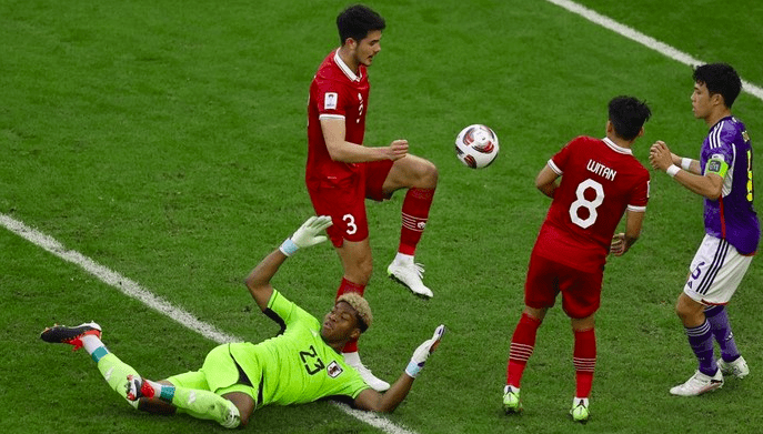 piala asia, jepang, indonesia, gol, hasil, skor, timnas